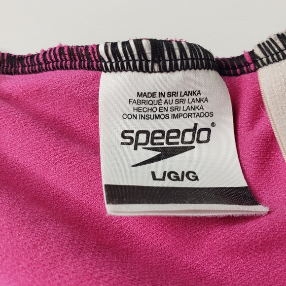 Speedo Ultraback Colorblock SPF50+ Chlorine Resistant Onepiece Swimmers Suit L - Picture 2 of 14